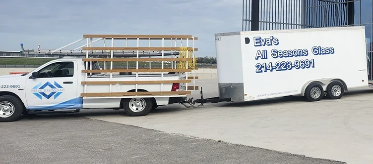Evas All Seasons Glass Truck & Trailer